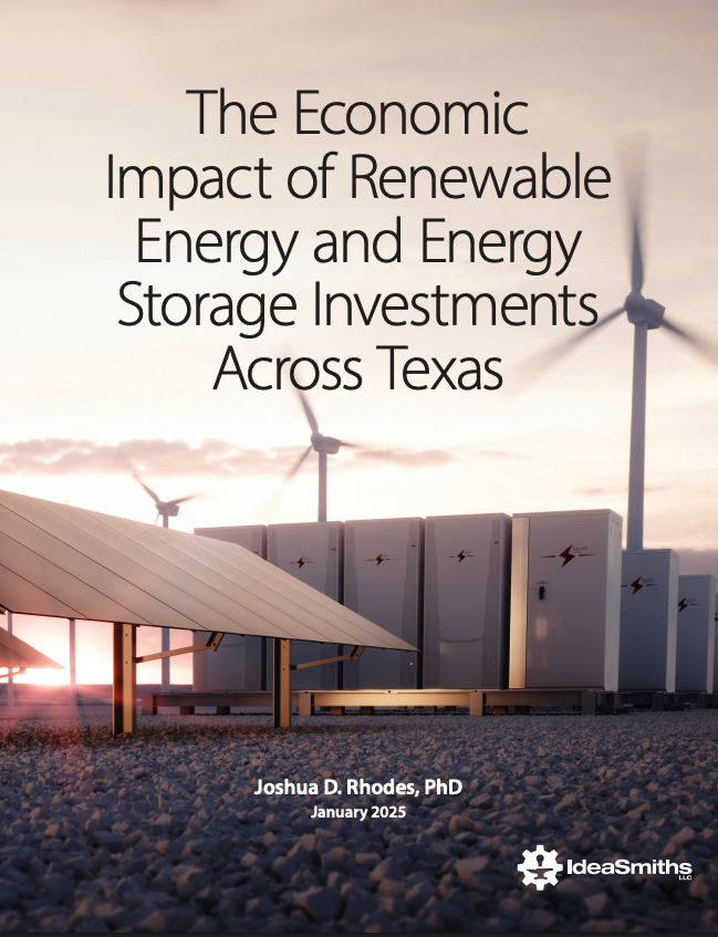 The Economic Impact of Renewable Energy and Energy Storage Investments Across Texas