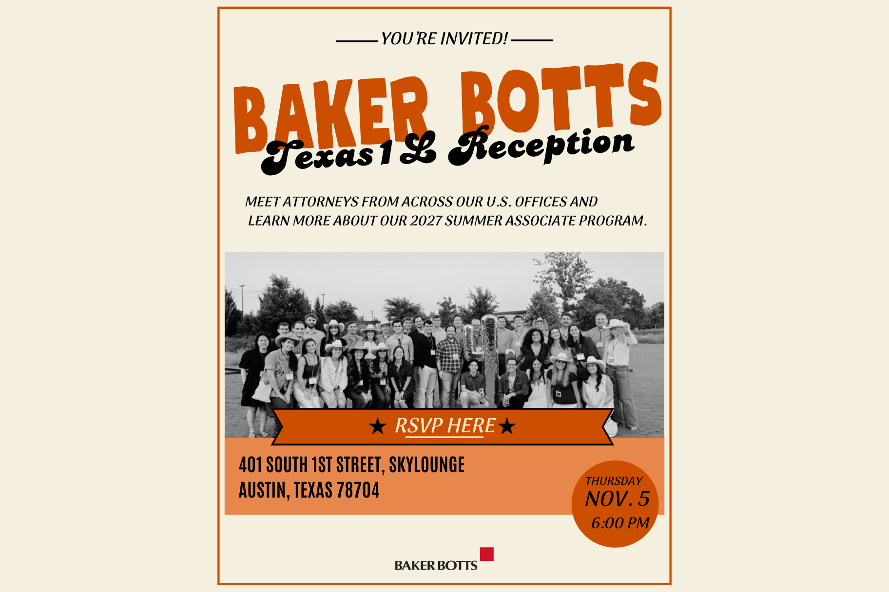 Baker Botts 1L Reception