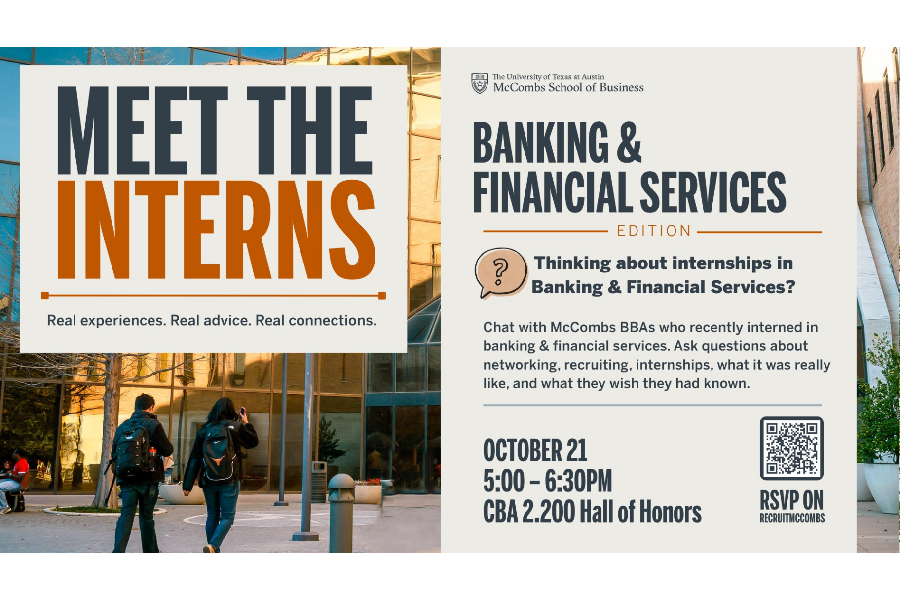 Meet the Interns – McCombs School of Business Event